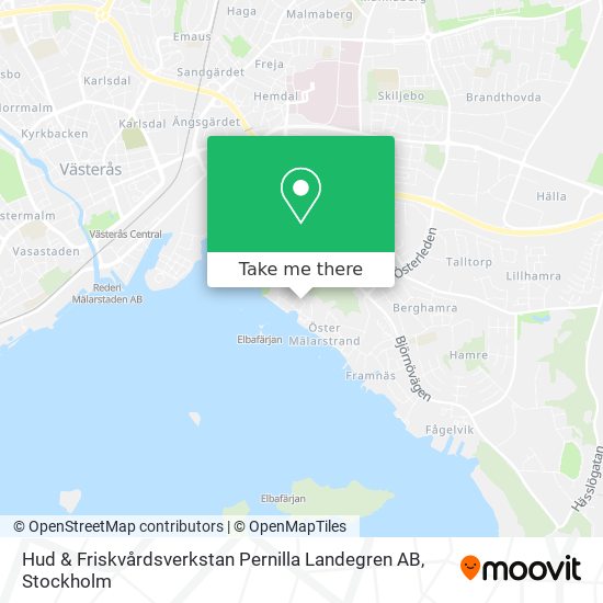 Hud & Friskvårdsverkstan Pernilla Landegren AB map