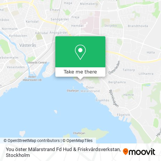 You öster Mälarstrand Fd Hud & Friskvårdsverkstan map