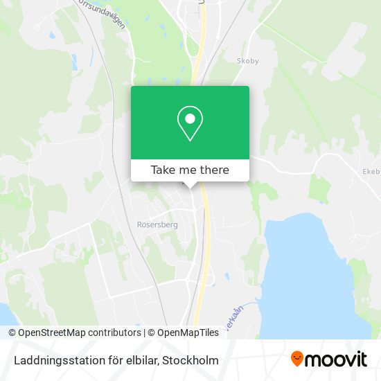 Laddningsstation för elbilar map