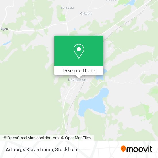 Artborgs Klavertramp map