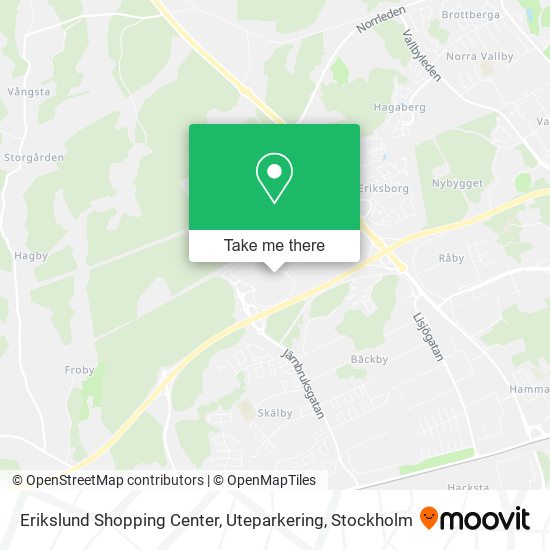 Erikslund Shopping Center, Uteparkering map