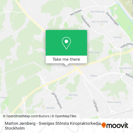 Matton Jernberg - Sveriges Största Kiropraktorkedja map