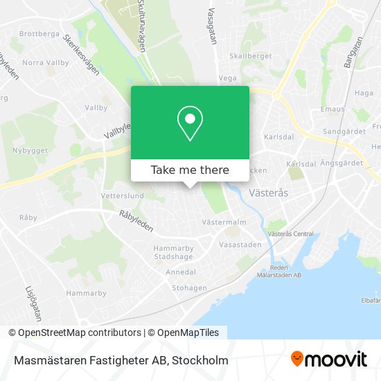 Masmästaren Fastigheter AB map