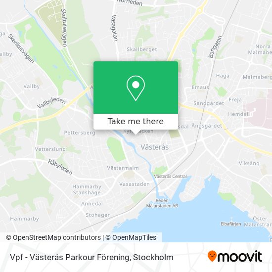 Vpf - Västerås Parkour Förening map
