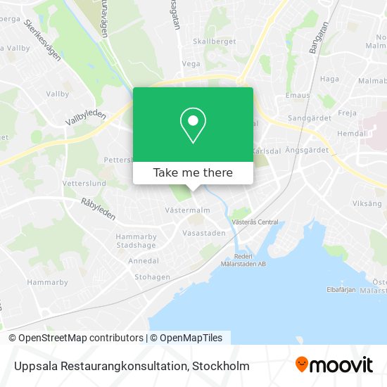 Uppsala Restaurangkonsultation map