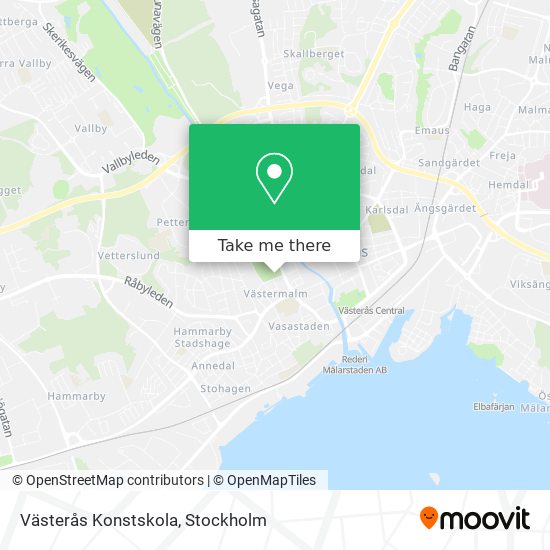 Västerås Konstskola map