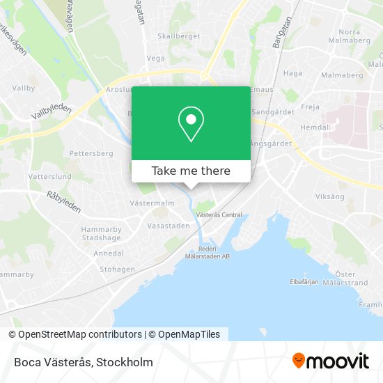 Boca Västerås map