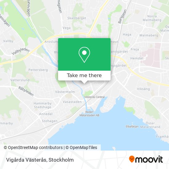 Vigårda Västerås map