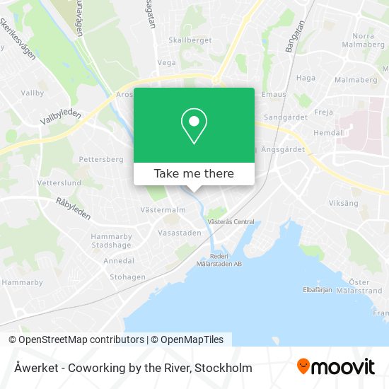 Åwerket - Coworking by the River map