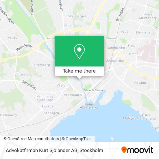 Advokatfirman Kurt Sjölander AB map