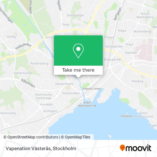 Vapenation Västerås map