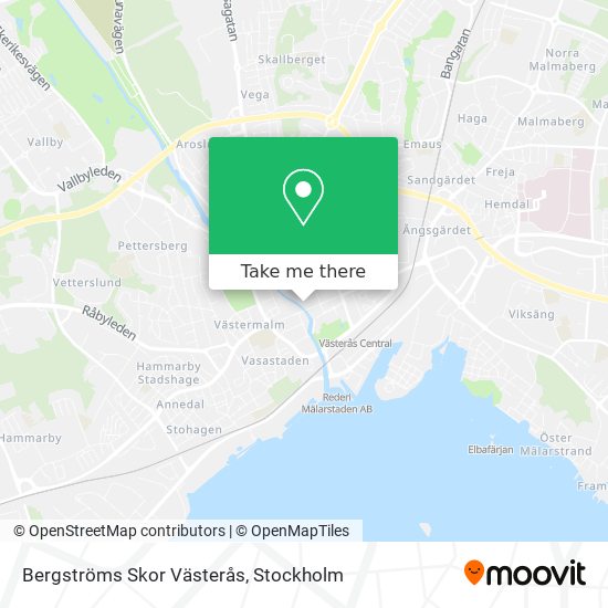 Bergströms Skor Västerås map