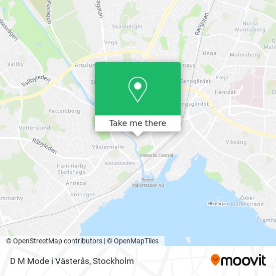 D M Mode i Västerås map