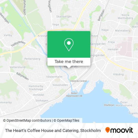 The Heart's Coffee House and Catering map