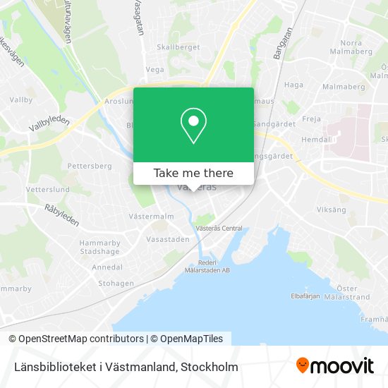 Länsbiblioteket i Västmanland map