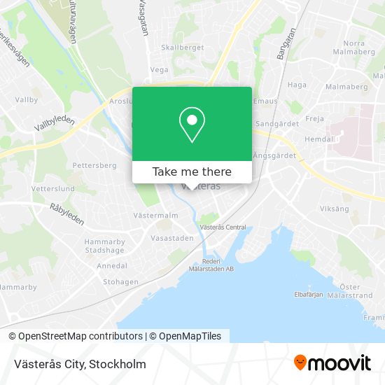 Västerås City map