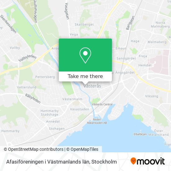 Afasiföreningen i Västmanlands län map