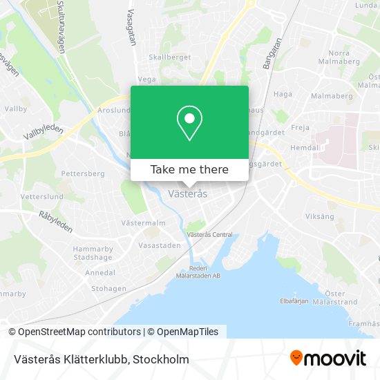 Västerås Klätterklubb map