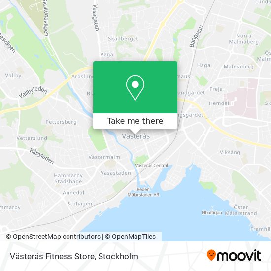 Västerås Fitness Store map