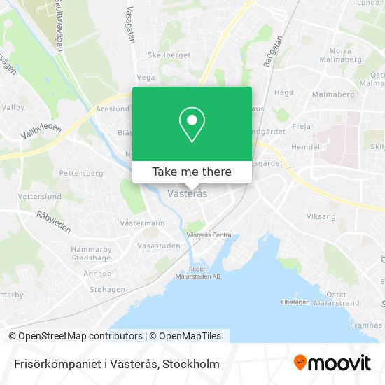 Frisörkompaniet i Västerås map