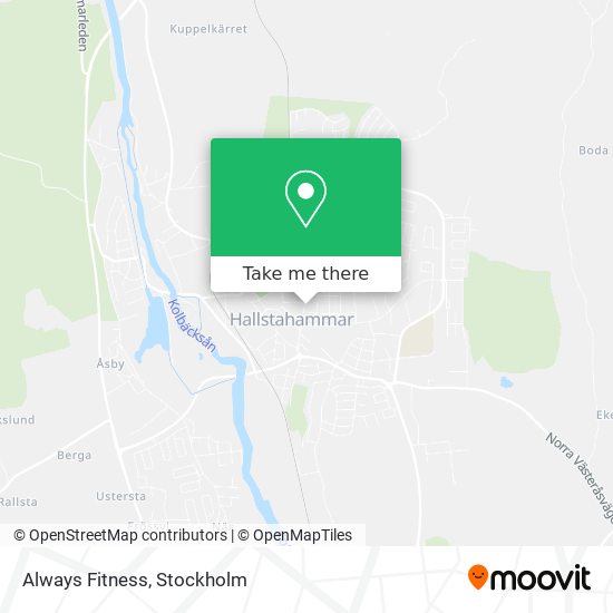 Always Fitness map