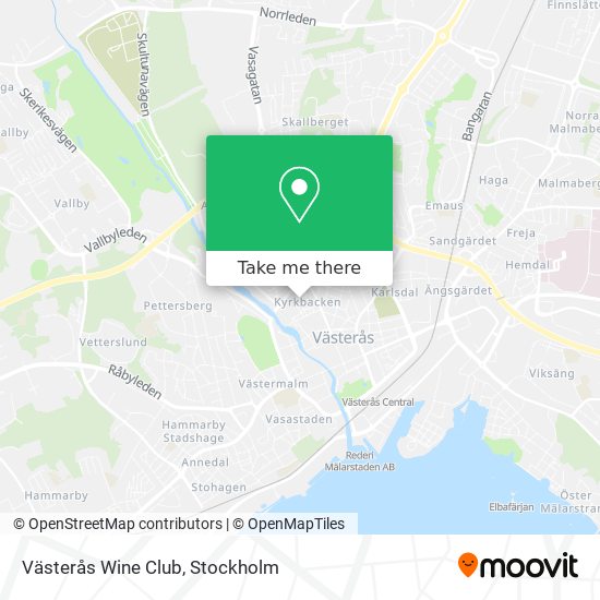 Västerås Wine Club map