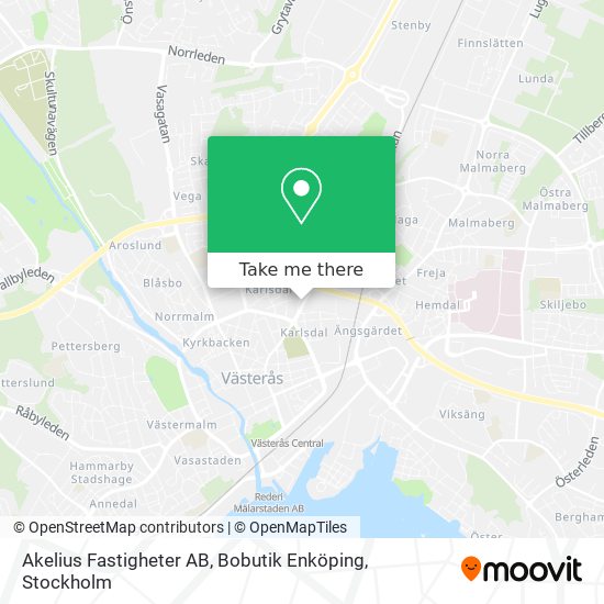 Akelius Fastigheter AB, Bobutik Enköping map