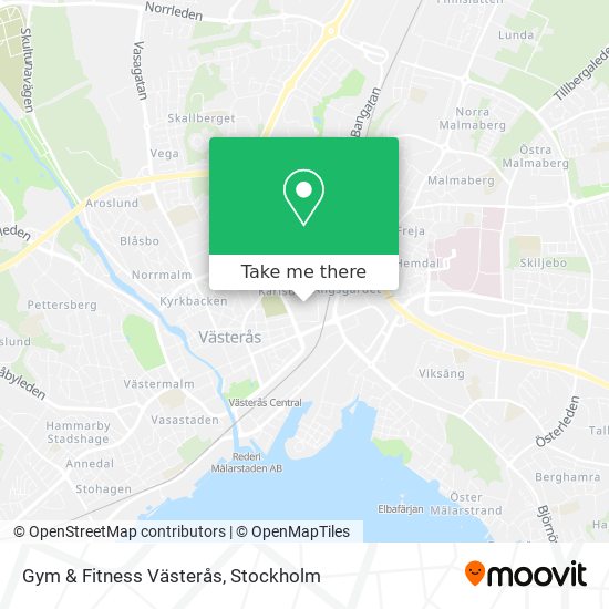 Gym & Fitness Västerås map