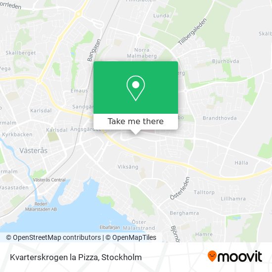 Kvarterskrogen la Pizza map