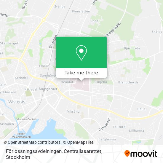 Förlossningsavdelningen, Centrallasarettet map