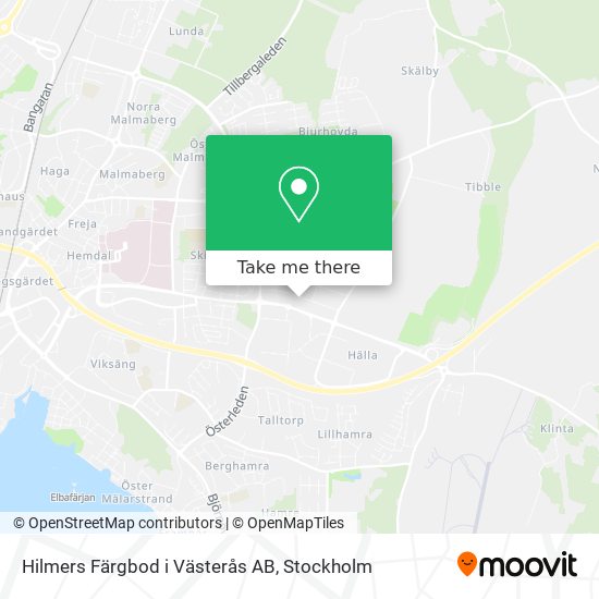 Hilmers Färgbod i Västerås AB map