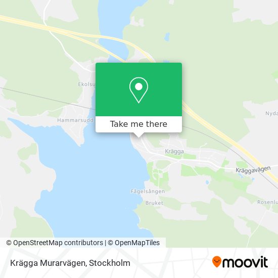 Krägga Murarvägen map