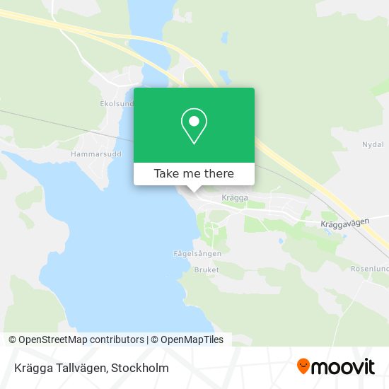 Krägga Tallvägen map