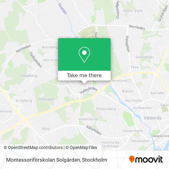 Montessoriförskolan Solgården map