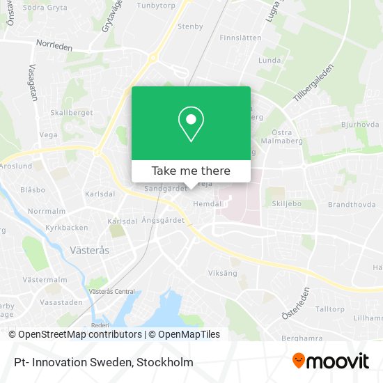 Pt- Innovation Sweden map