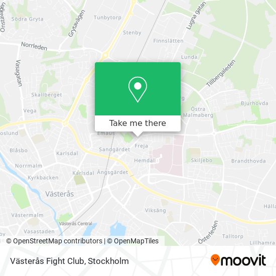 Västerås Fight Club map