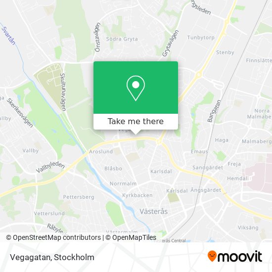 Vegagatan map