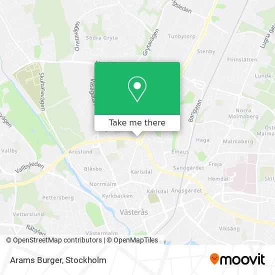 Arams Burger map