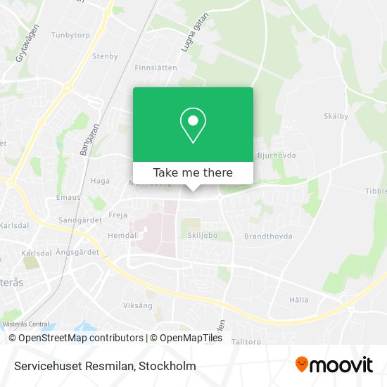 Servicehuset Resmilan map