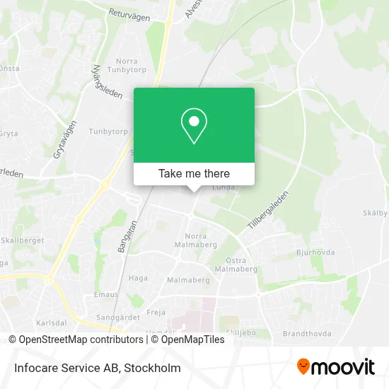 Infocare Service AB map