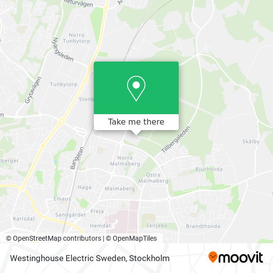 Westinghouse Electric Sweden map