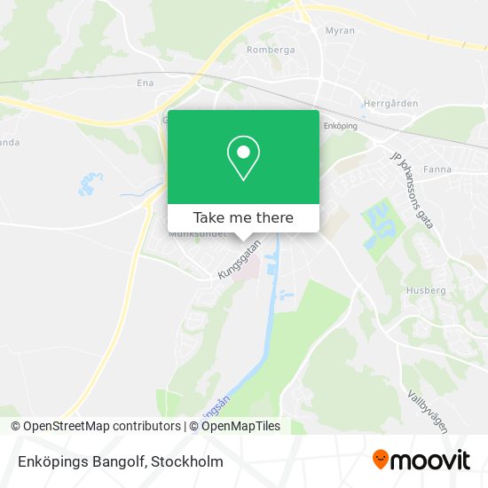 Enköpings Bangolf map