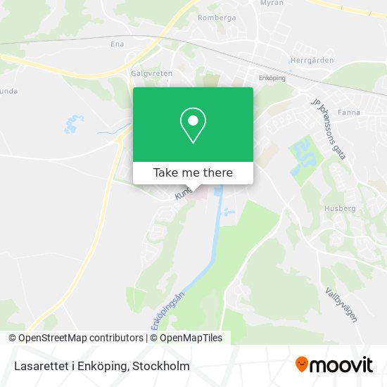 Lasarettet i Enköping map
