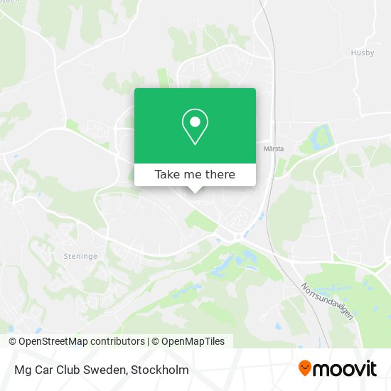 Mg Car Club Sweden map