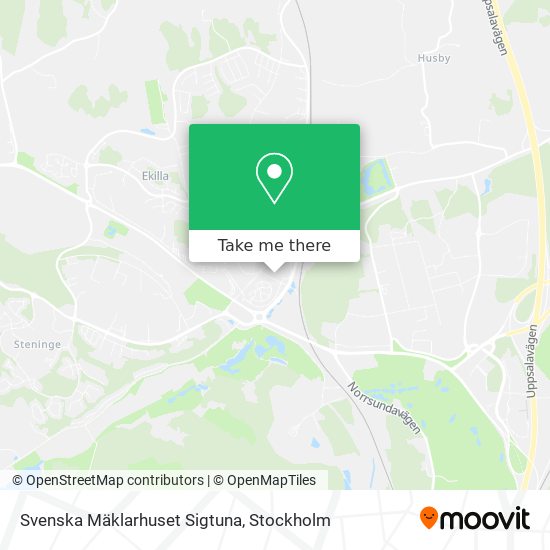 Svenska Mäklarhuset Sigtuna map