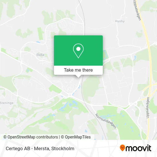 Certego AB - Mersta map
