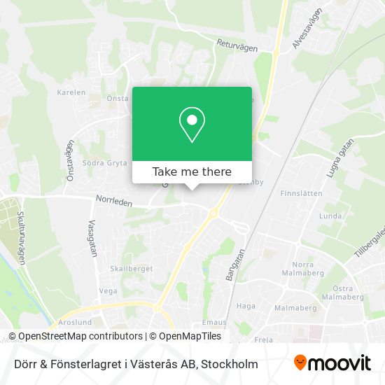 Dörr & Fönsterlagret i Västerås AB map