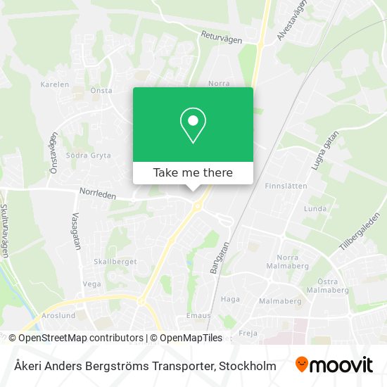 Åkeri Anders Bergströms Transporter map