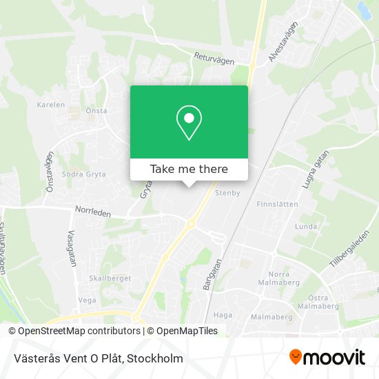 Västerås Vent O Plåt map