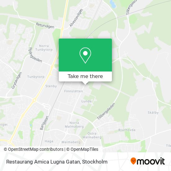 Restaurang Amica Lugna Gatan map